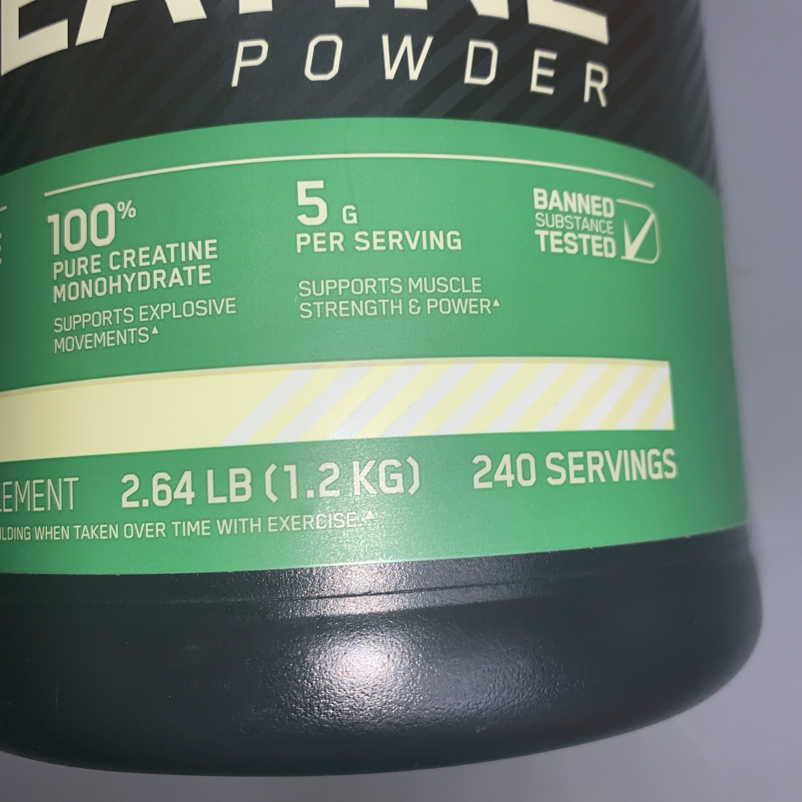 Optimum Nutrition Micronized Creatine Monohydrate Unflavored 240 Serv. EXP 01/28