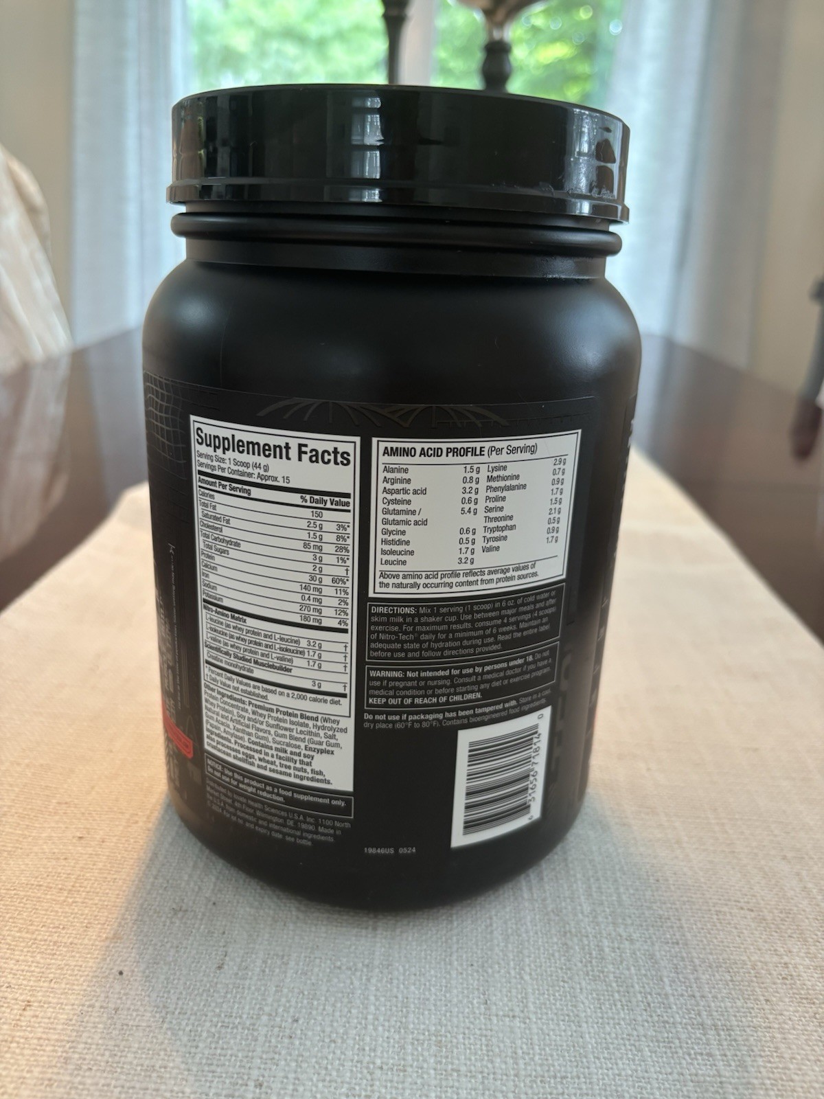 MuscleTech Nitro Tech Whey Protein and Weight Loss French Bean Vanilla 1.5 LB