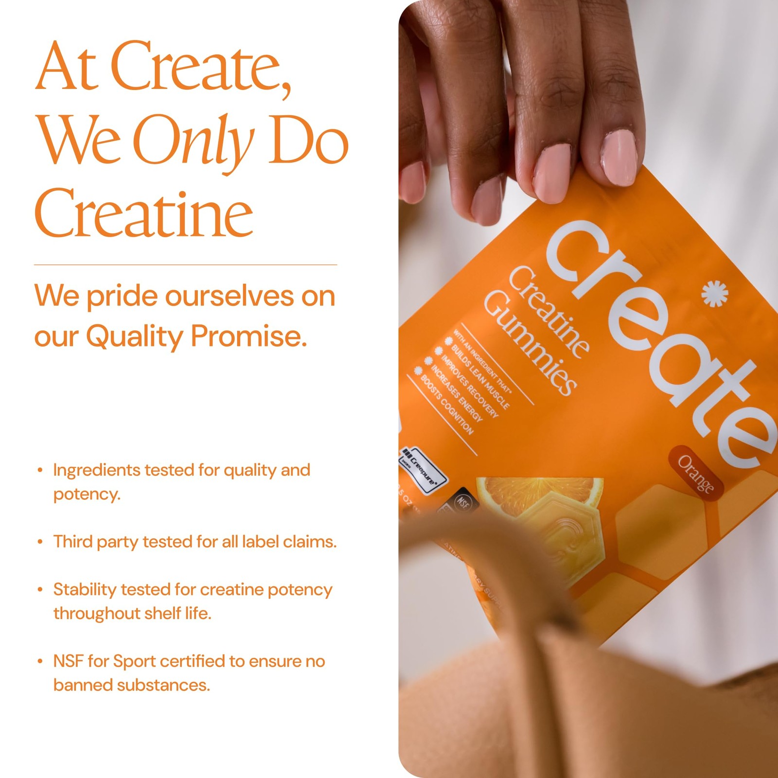Creatine Gummies for Men & Women – NSF Certified, Made with Creapure Creatine…