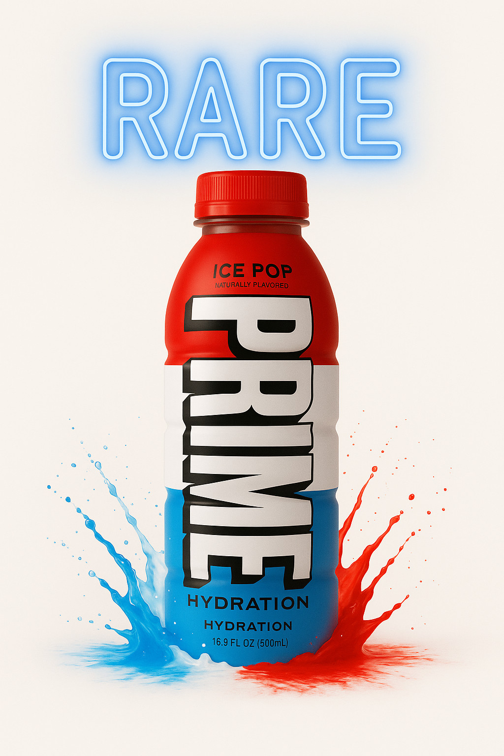 🔴PRIME HYDRATION DRINK – ” ICE POP ” LOGAN PAUL & KSI Limited Edition 16.9 OZ