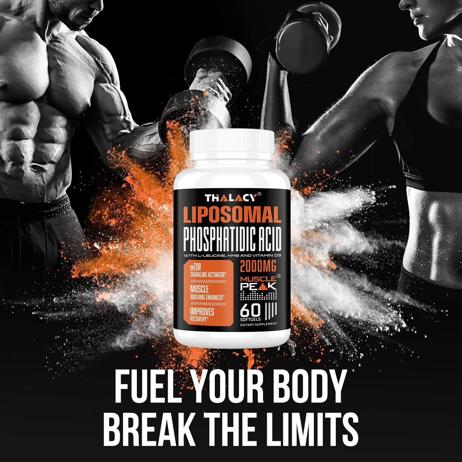 Liposomal Phosphatidic Acid 2000mg | Muscle Builder, mTOR Protein Synthesis,