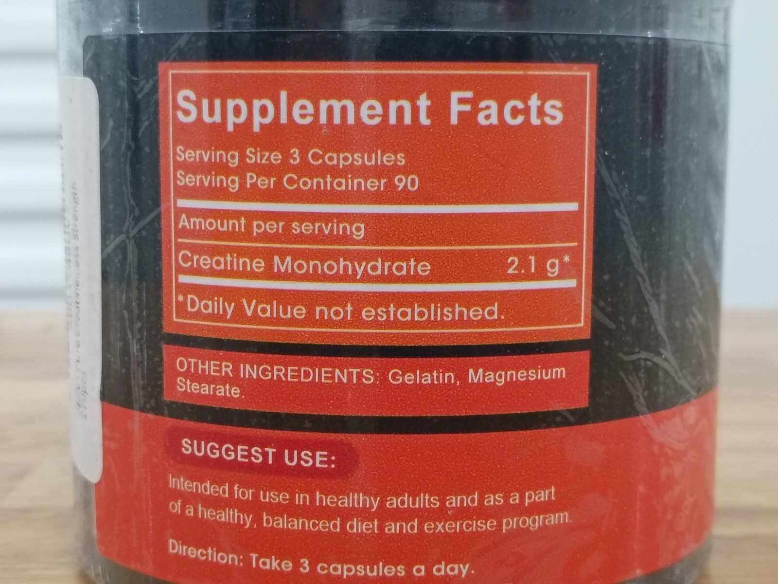 Pure Creatine Monohydrate Capsules for Muscle Mass Strength Expire 04/26