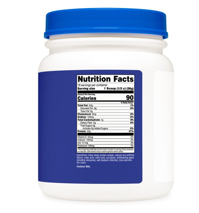 Nutricost Clear Whey Isolate Berry Blast 20g Protein 1LB