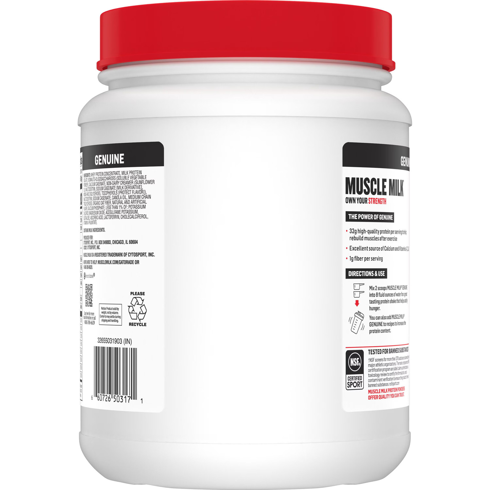 Vanilla Protein Powder 32g 1.9lb 30.9oz Genuine