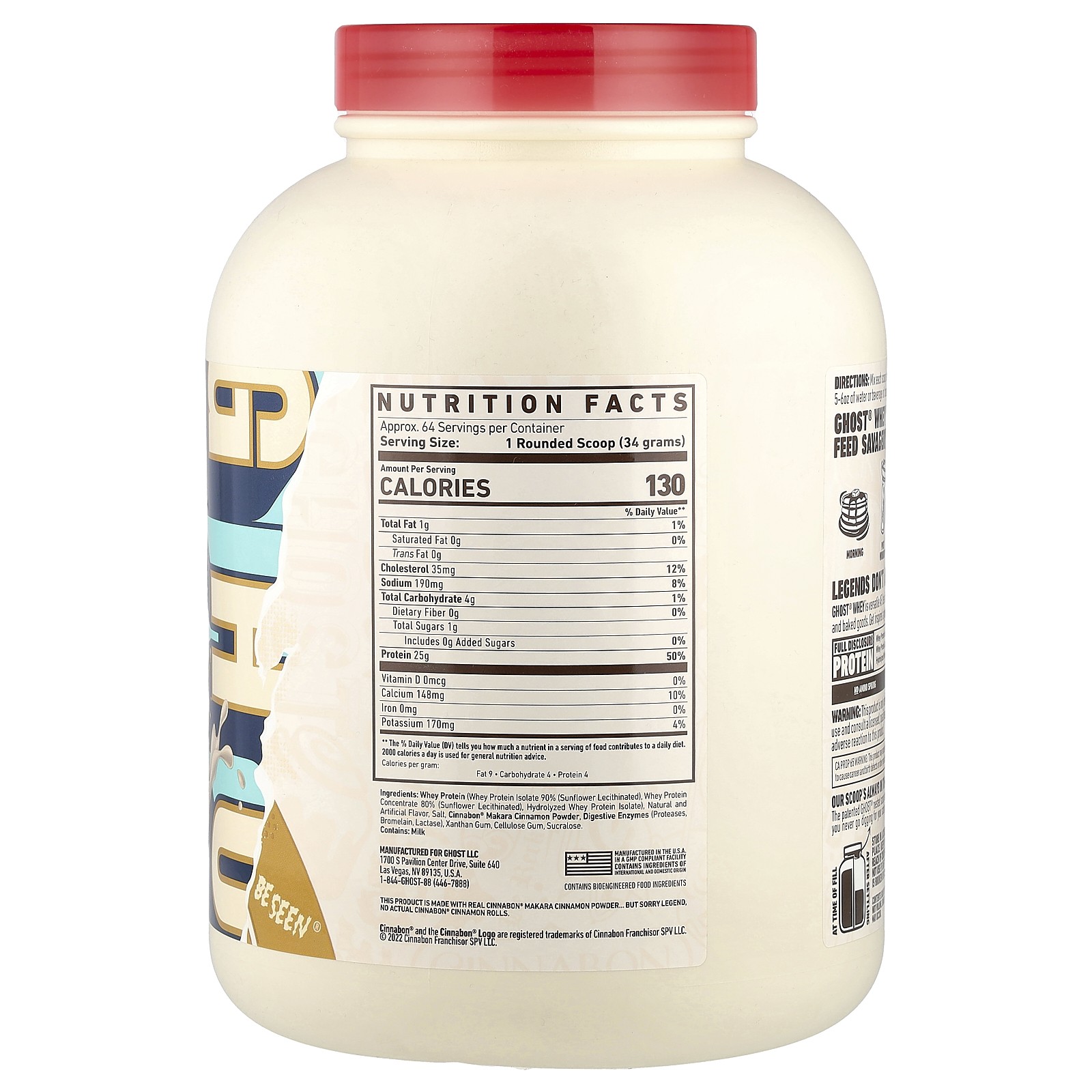 Whey Protein, Cinnabon®, 4.8 lb (2,176 g)