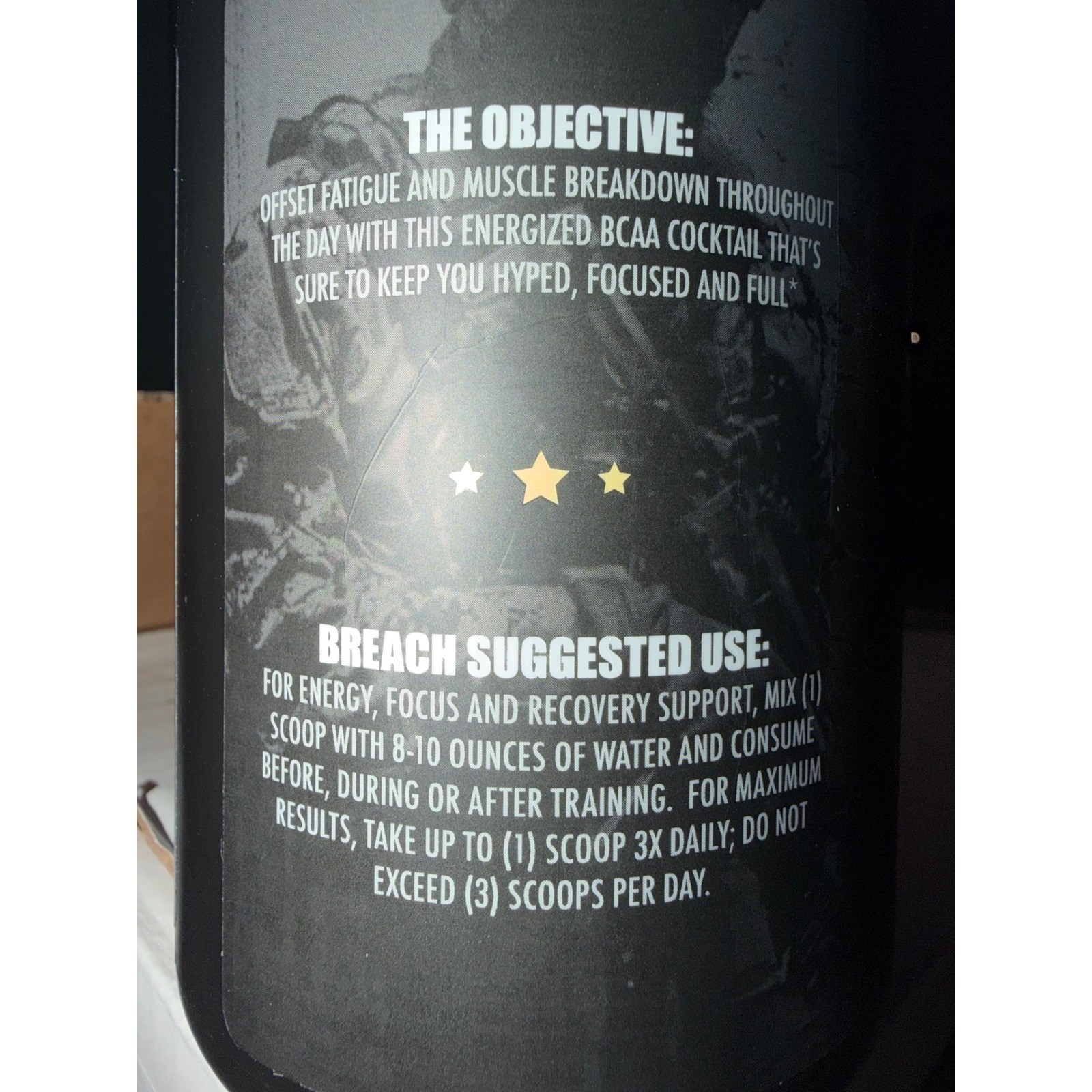 Redcon1 Breach Ballistic Energized BCAA Watermelon 30 Servings Muscle Recovery