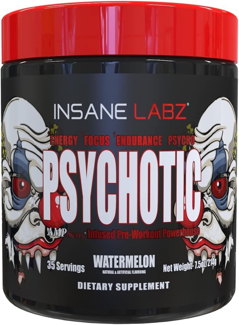 Insane Labz PSY-CHO-TIC Pre-Workout Powerhouse Energy Focus Pumps 35 Serving New