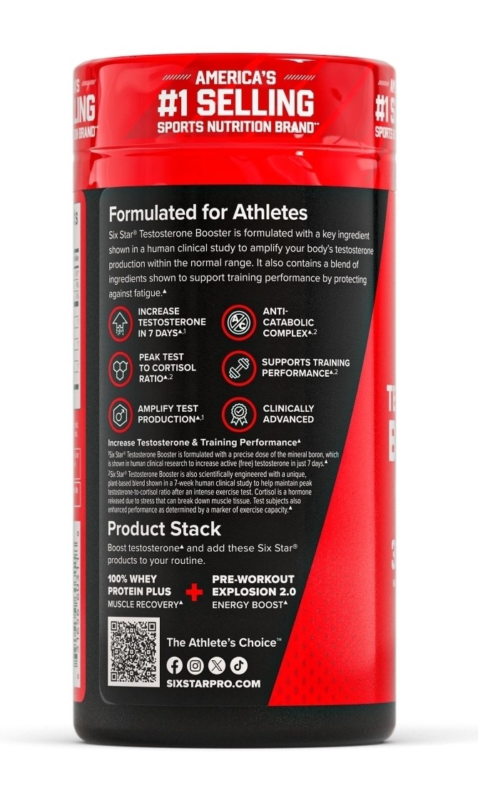 Six Star Testosterone Booster 60 Caplets