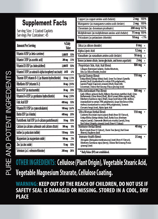 women multivitamin supplement – WOMEN’S ULTRA COMPLEX 2B- multivitamin for women