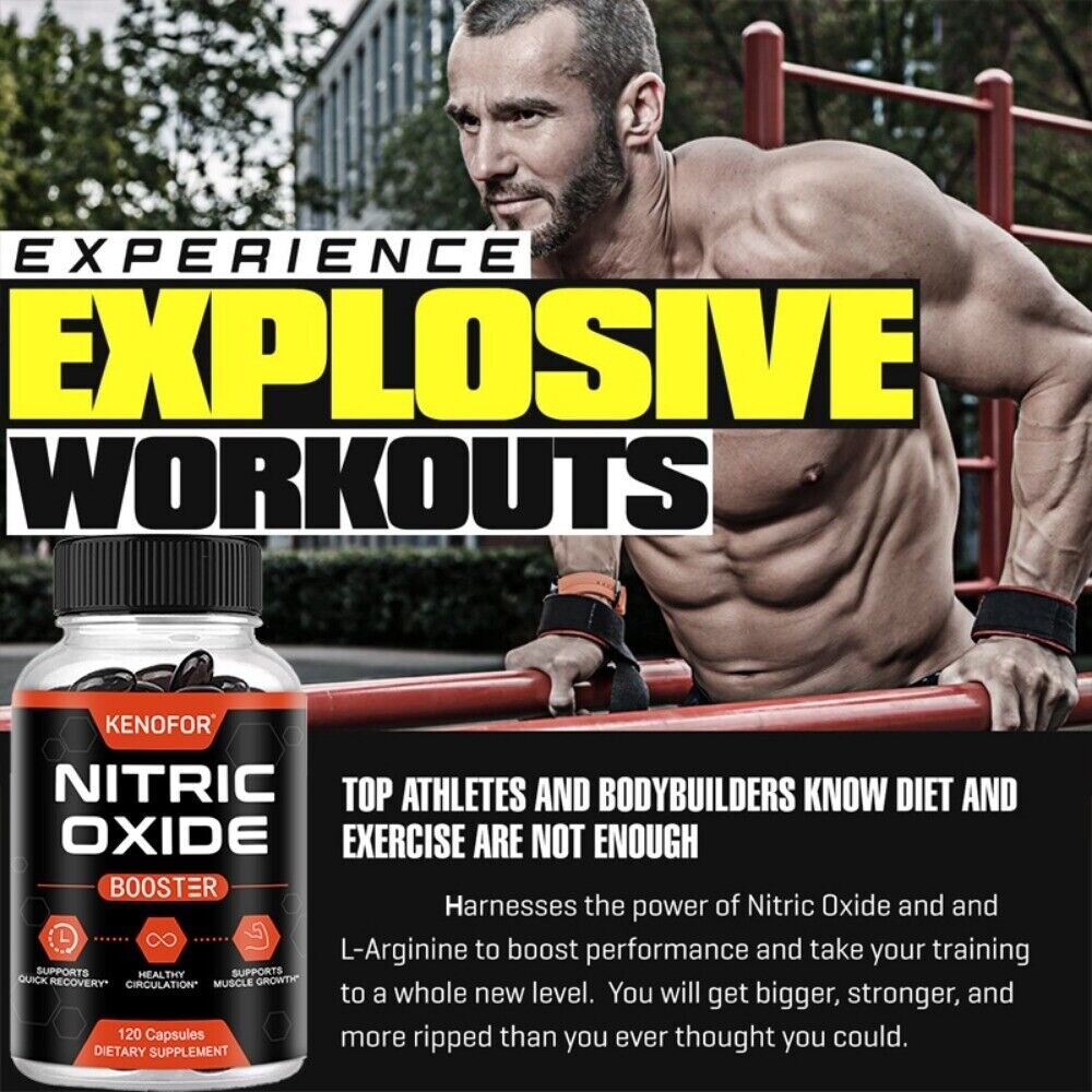 Nitric Oxide Booster Supplement – L-Arginin, L-Citrulline 1500mg –