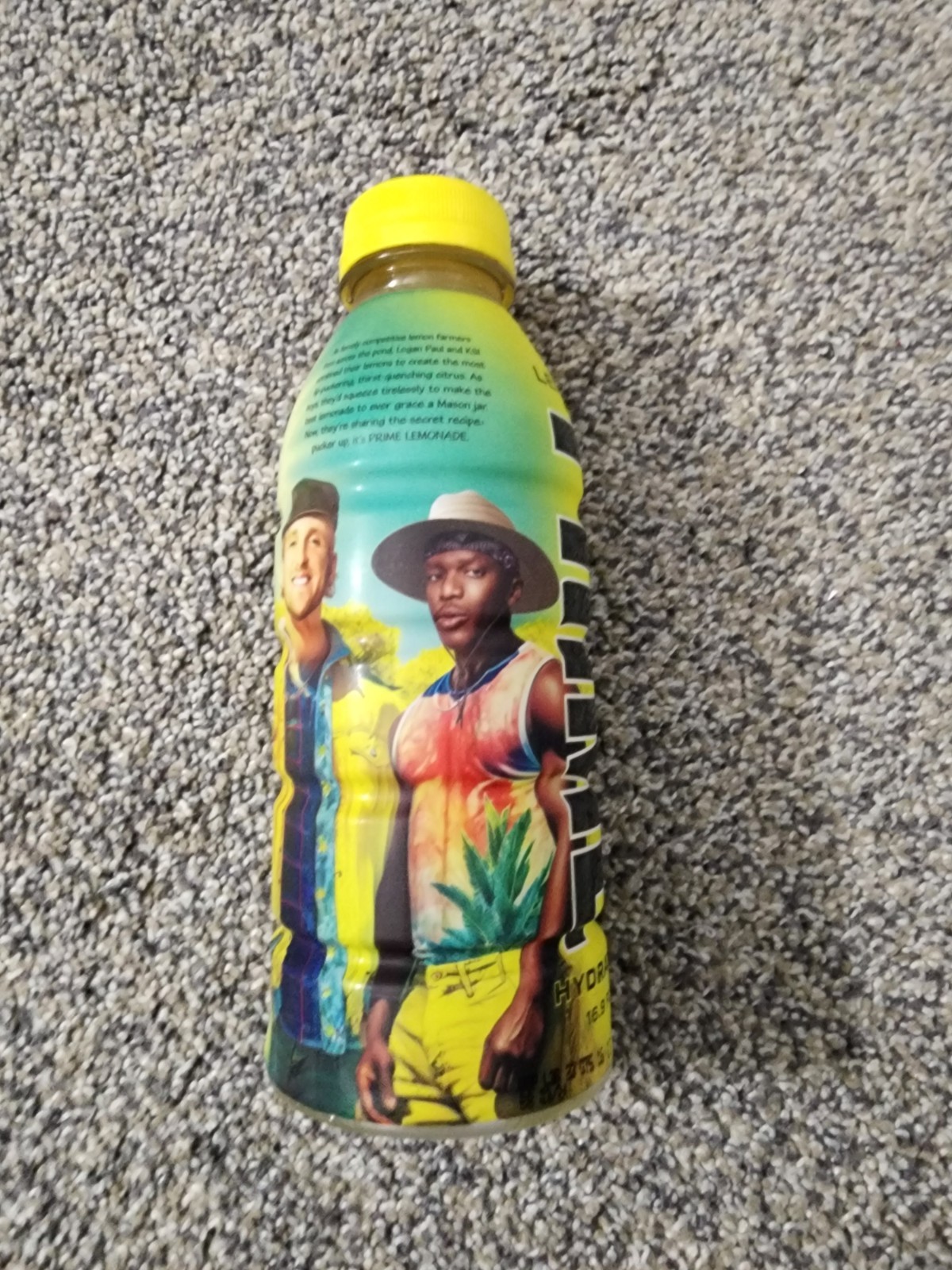 PRIME DRINK LEMONADE LOGAN PAUL AND KSI LIMITED EDITION 16.9 OZ FULL BOTTLE NEW