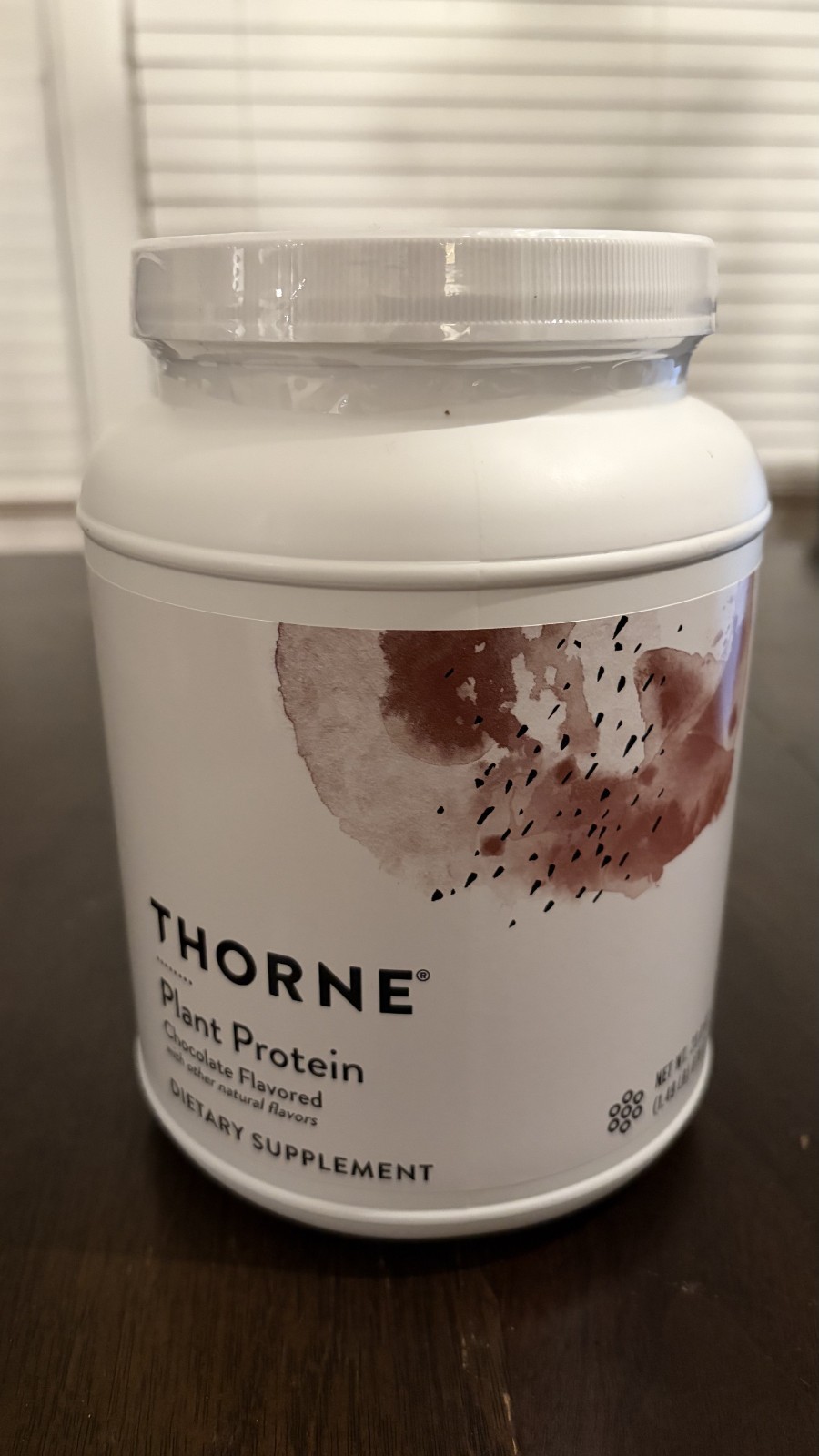 Thorne Plant Protein Chocolate Flavored 23.8oz 40 Scoops 20 Servings exp 04/27