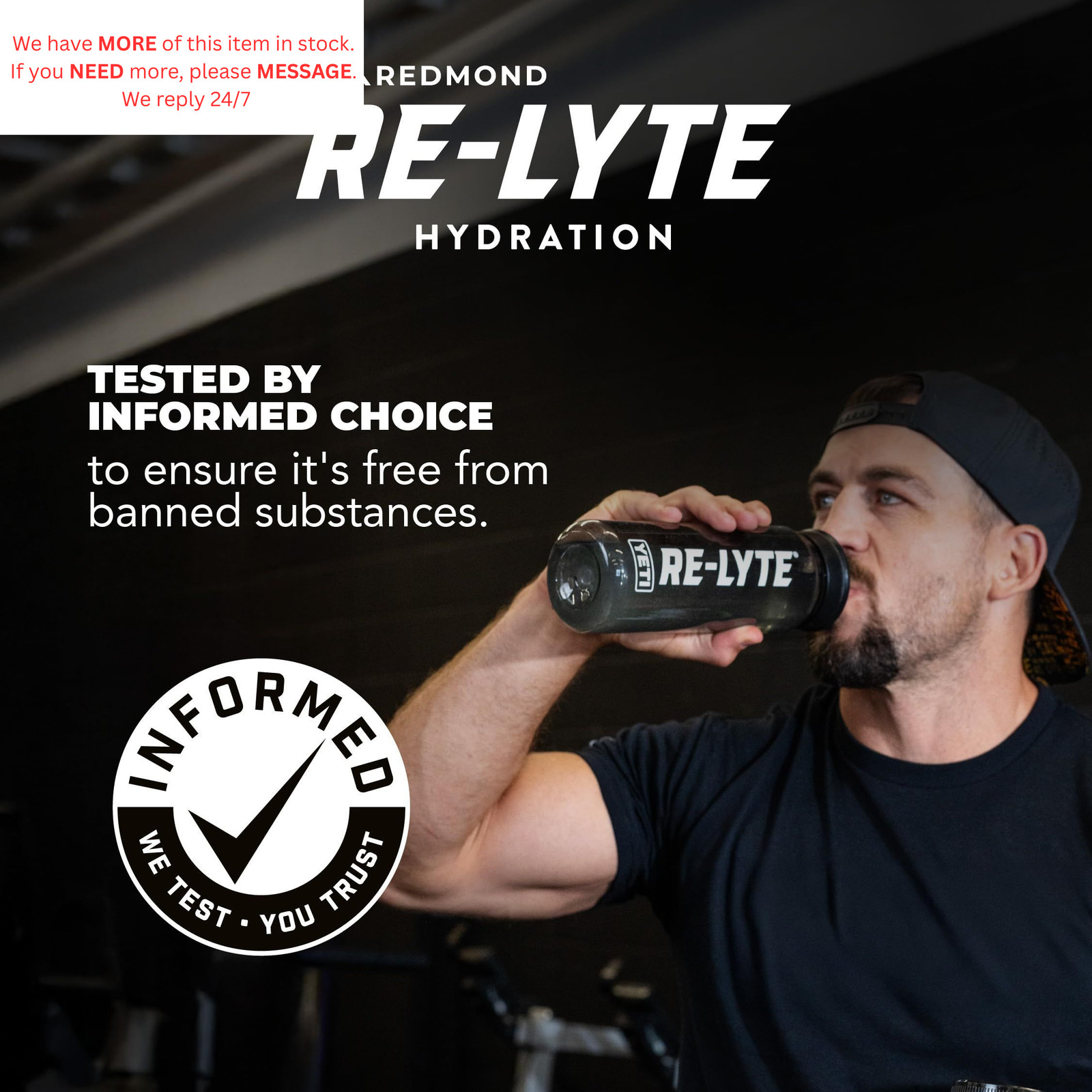 REDMOND Re-Lyte Hydration Electrolyte Powder Mix 13.19 Ounce (Pack of 1)