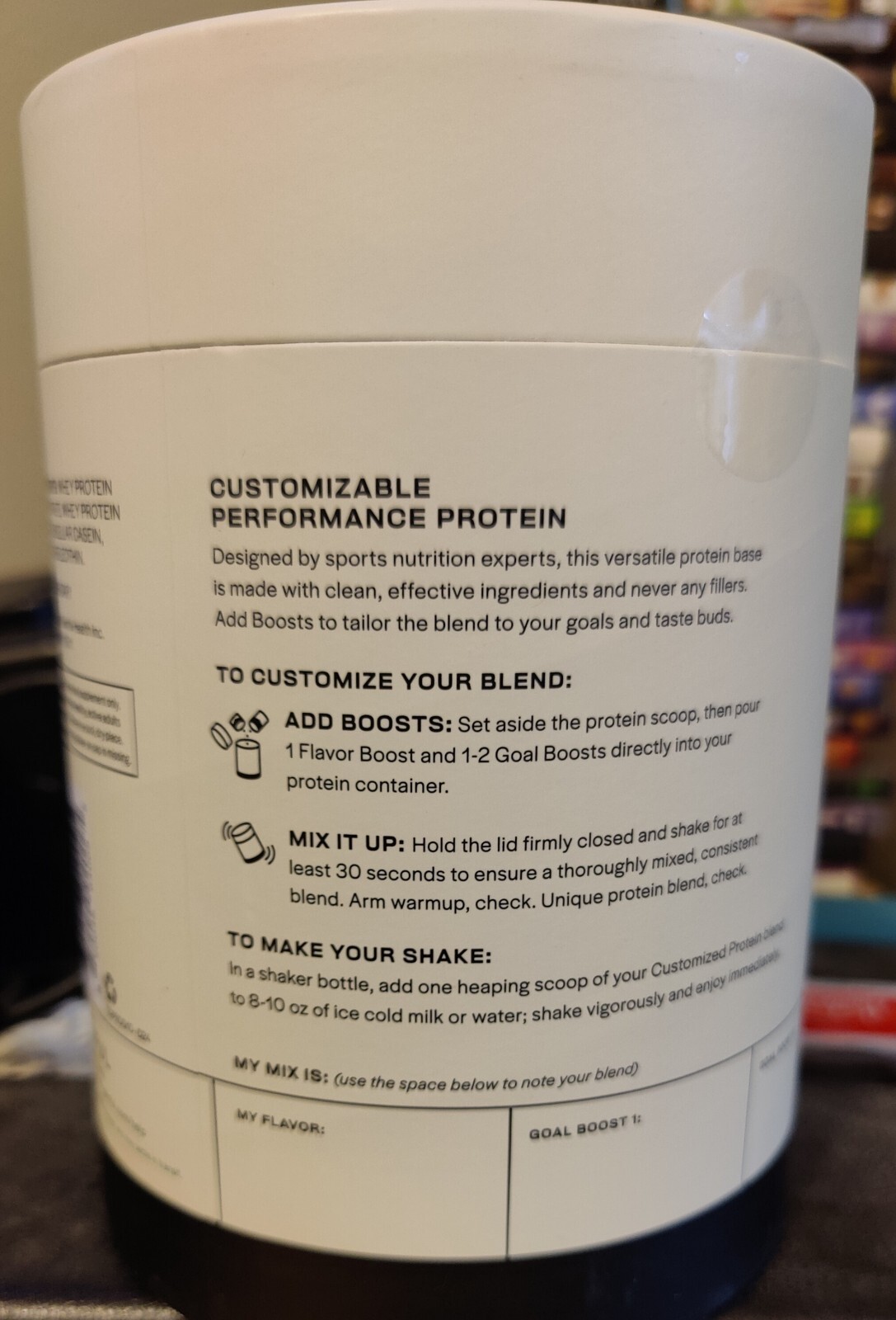 GAINFUL WHEY PROTEIN POWDER, UNFLAVORED. 8.8oz. Casein. NO rBST. Gluten Free