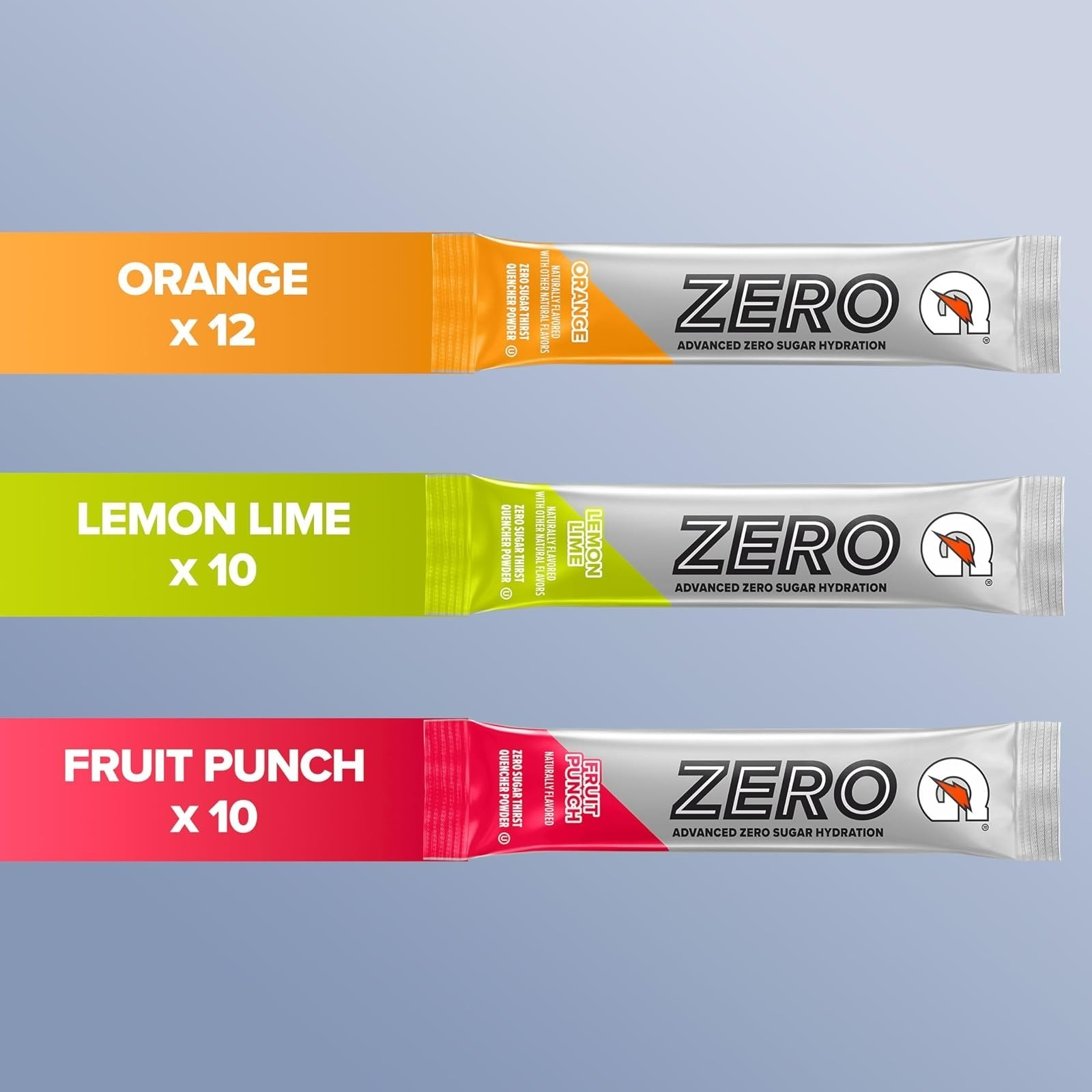 Gatorade Zero Sugar Powder – Electrolyte Drink Mix, 32 Servings