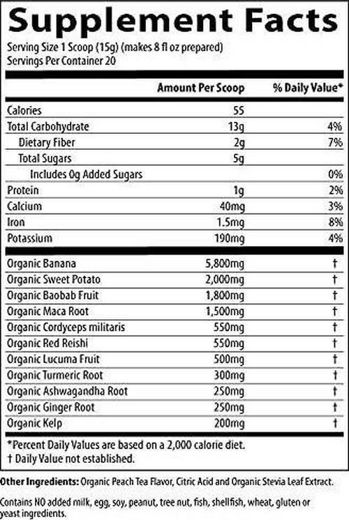 ** MRM Nutrition Organic Island Fusion Pre-Workout Powder for Clean Energy and