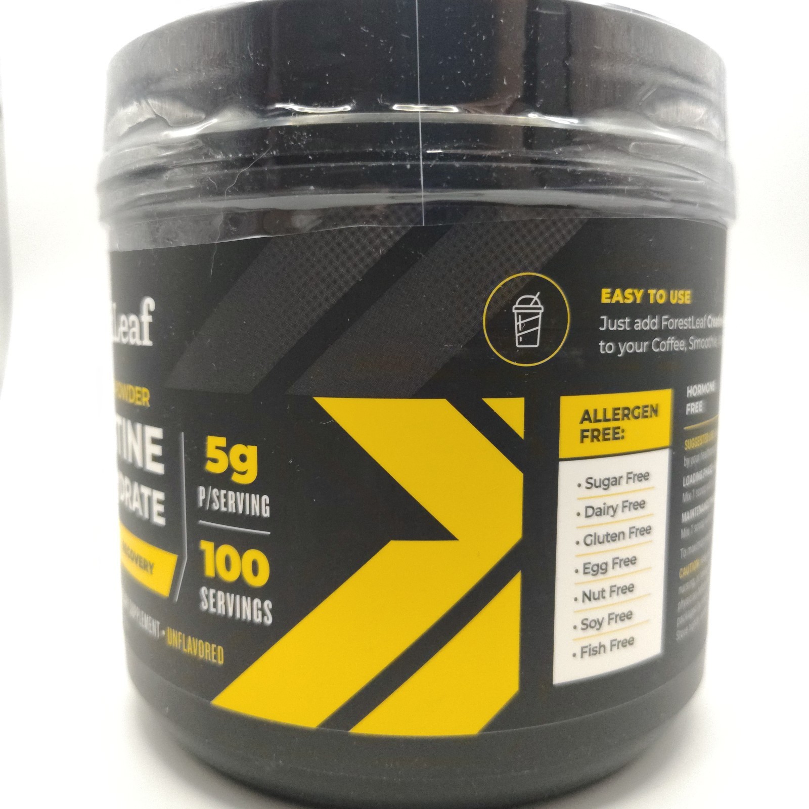 ForestLeaf Creatine Monohydrate Powder 500g Micronized 100 Servings Unflavored