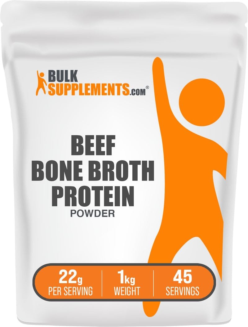 Lactose Free Beef Bone Broth Protein Powder 22G Protein Unflavored 2.2 Lbs