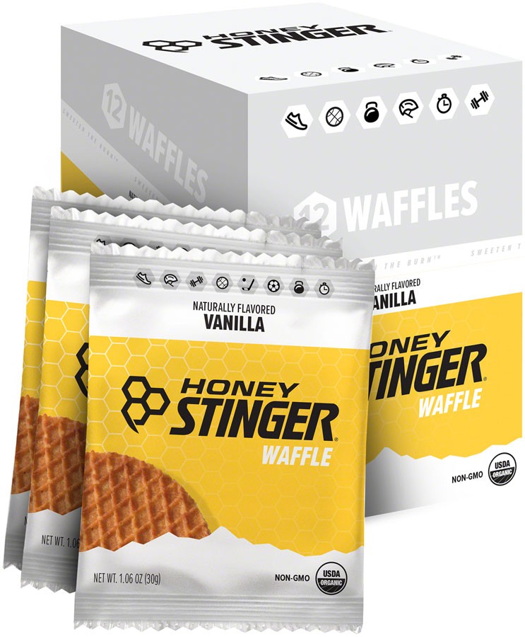 Pack of 2 Honey Stinger Organic Waffle – Vanilla, Box of 12