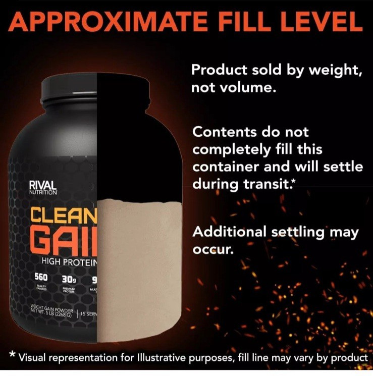Rival Nutrition Clean Gainer High Protein -Campfire S’Mores 5Lbs