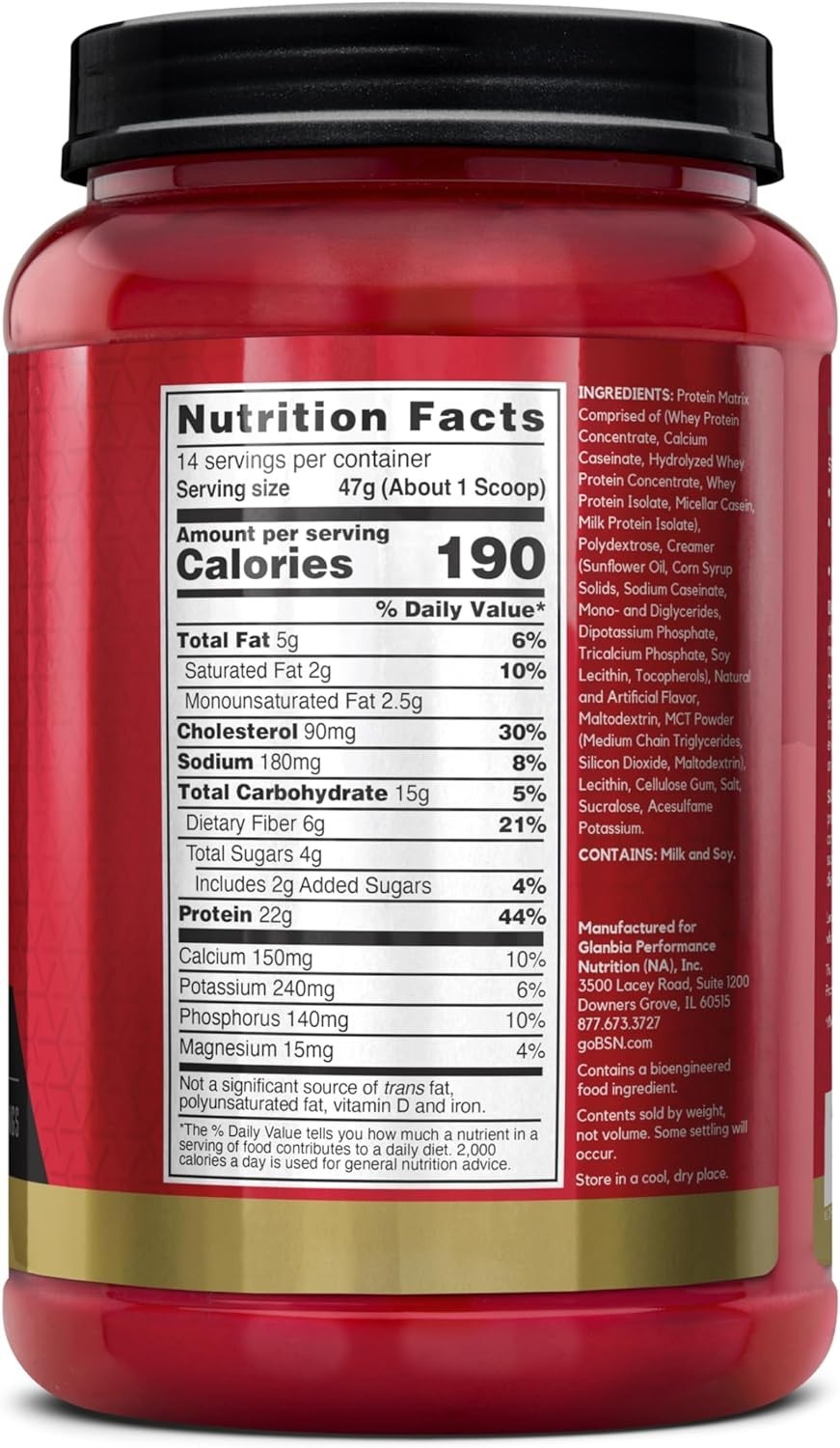 Vanilla Ice Cream SYNTHA-6 Protein Powder – 14 Servings, Muscle Gain & Recovery