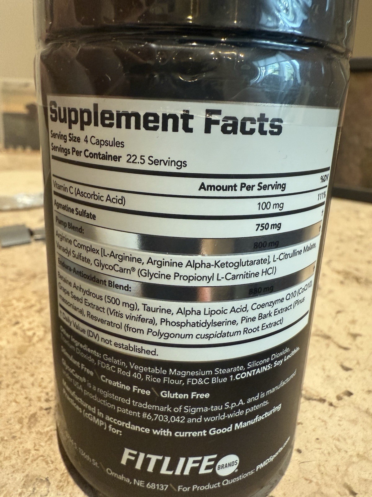 Nitro CM Nitric Oxide Formula Muscle Pumps Performance 90 Capsules 3 Pack