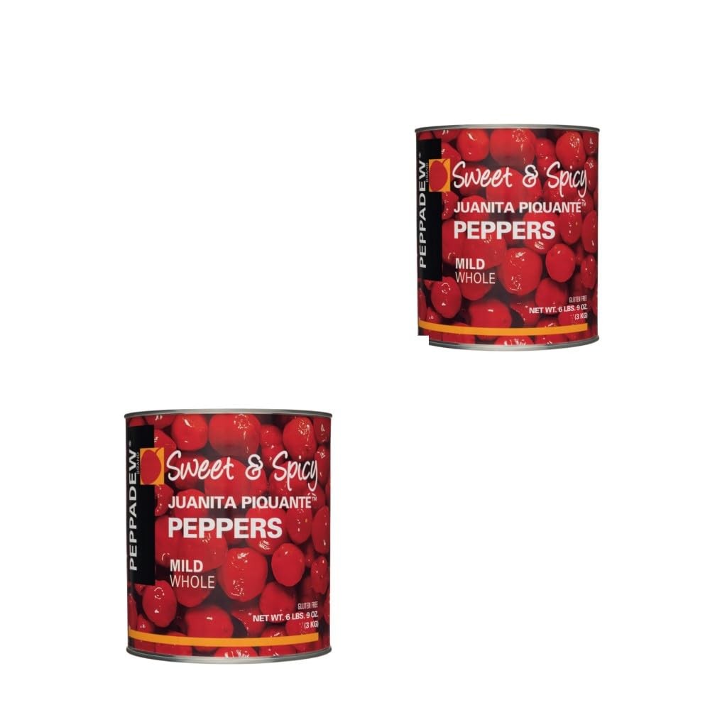 Whole Sweet Piquante Peppers – 105 Oz Each, 2 Pack – All Natural, Gluten-Free