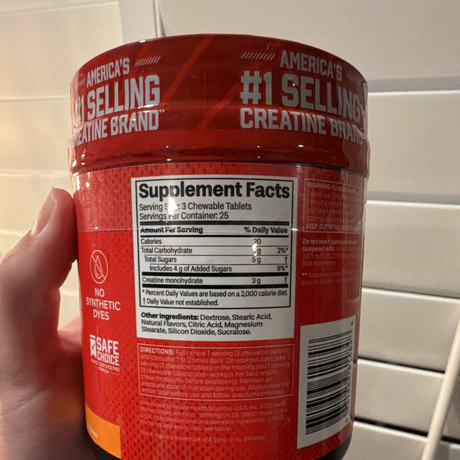 Six Star Creatine Monohydrate Gummies & Chewables, Sugar-Free Blue Raspberry