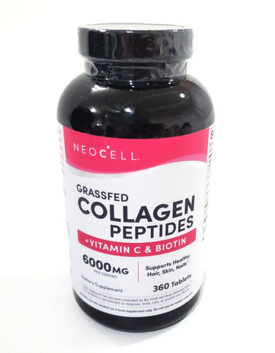 NeoCell Grassfed Collagen peptides + Vitamins C & Biotin 6000 mg 360 Tablets