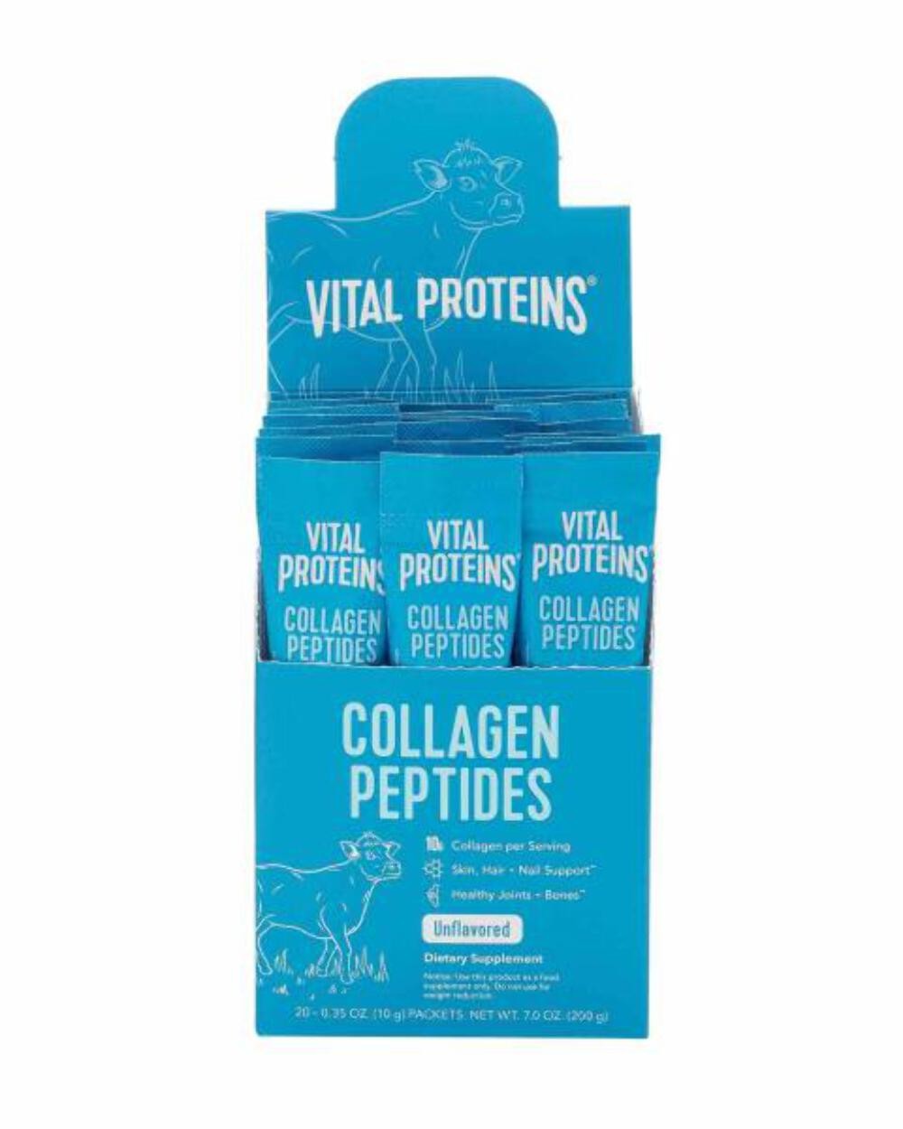 (2 Boxes) 1/30 Vital PROTEINS Collagen Peptides 20ct Box, 0.35 OZ