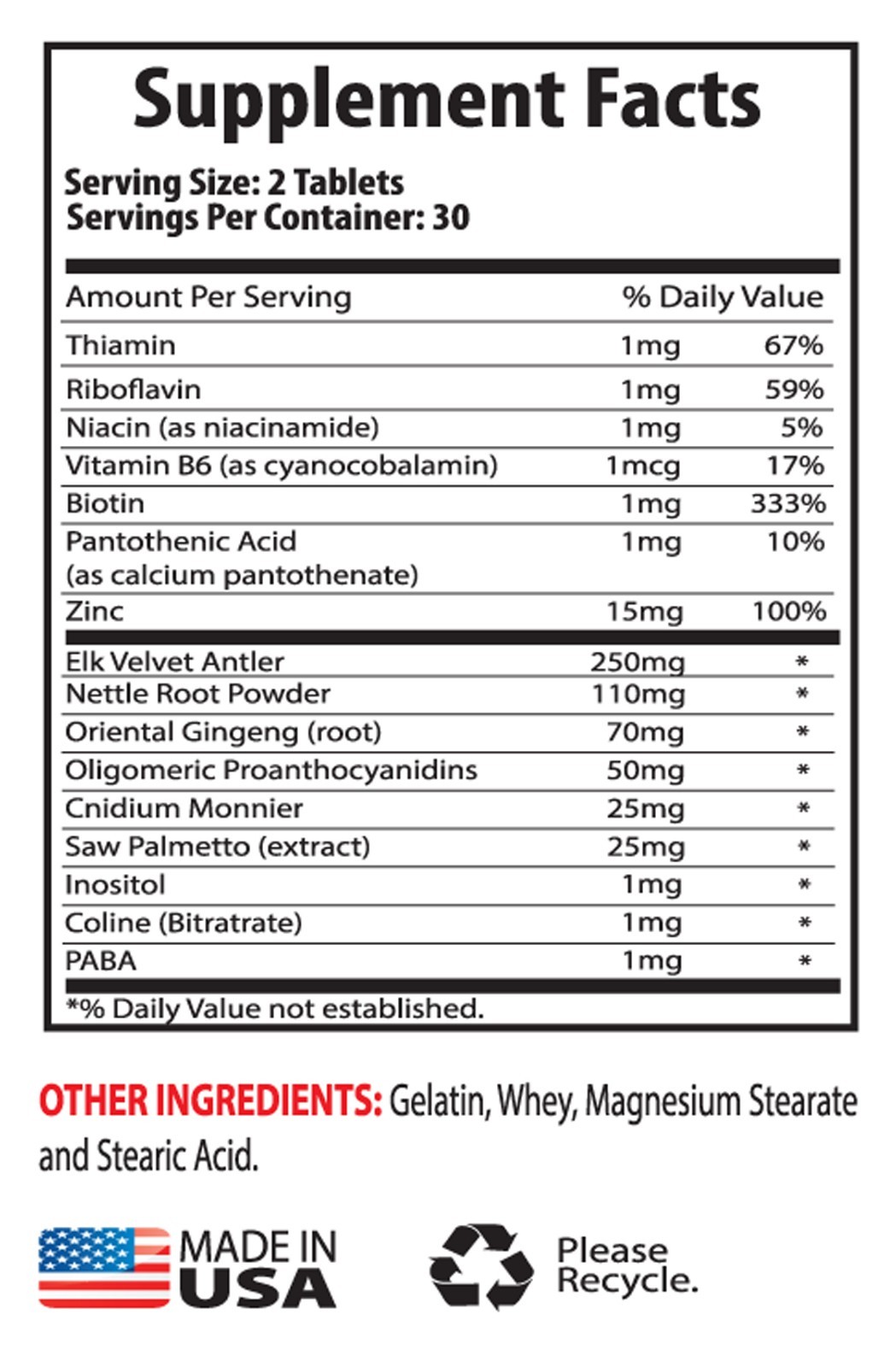 Oriental Ginseng – Deer Antler Extract Plus 550mg – Immune Boost Capsules 1B