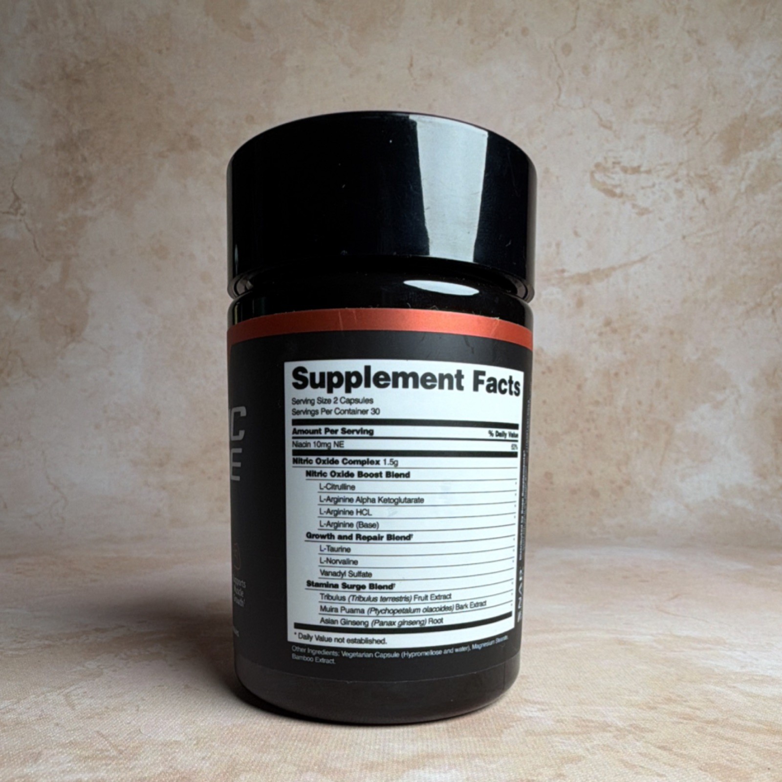 SNAP Nitric Oxide Booster L-Citrulline L-Arginine Supplement 60 Capsules