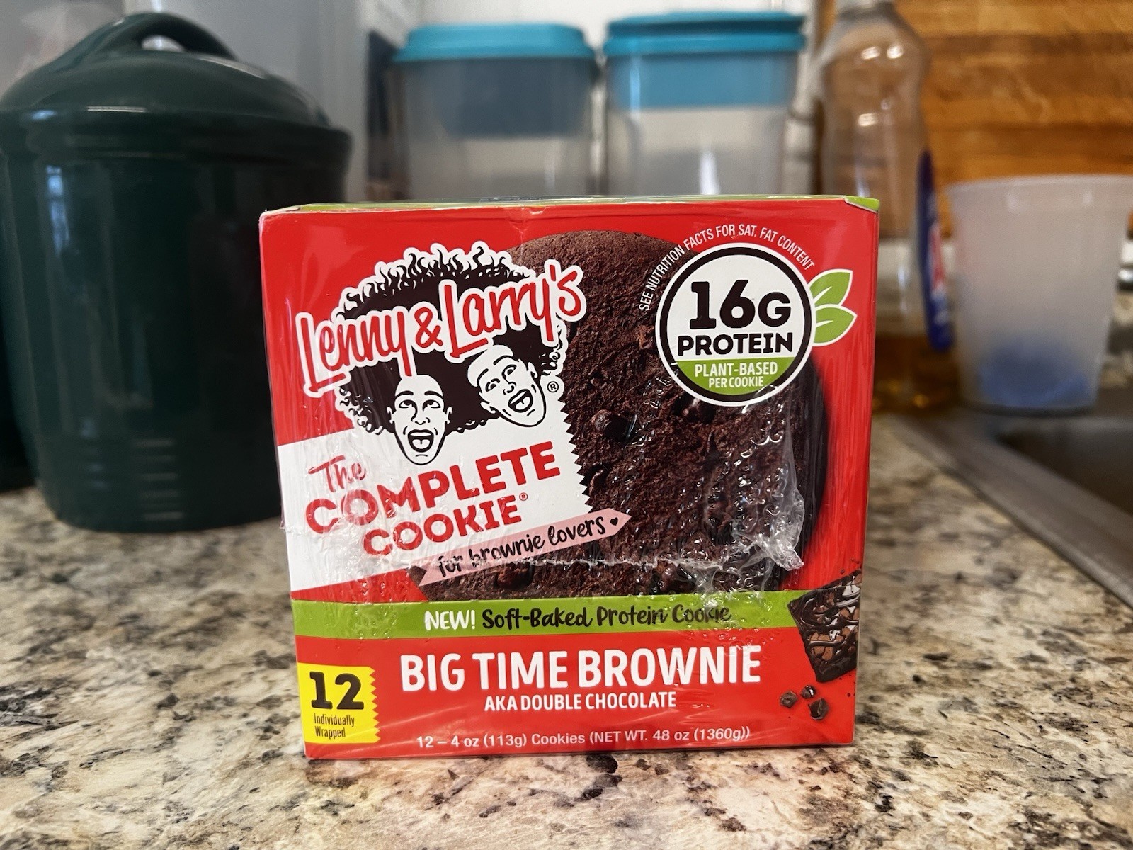 Lenny & Larry’s Complete Protein Cookie 2 Ounce (Pack of 12) Big Time Brownie
