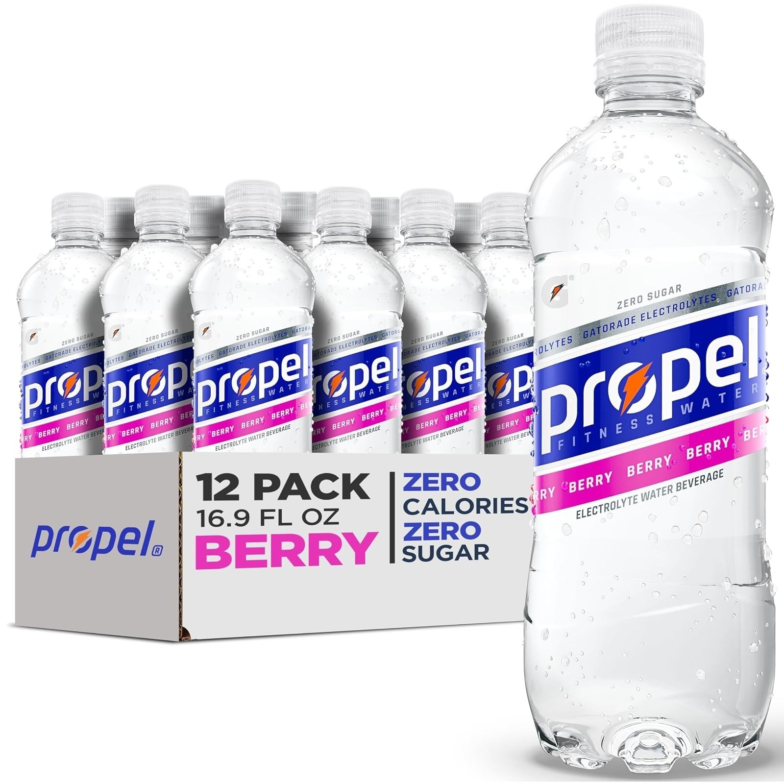 Propel Electrolyte Enhanced Water – 3 Flavor Variety Pack – 12 Bottles