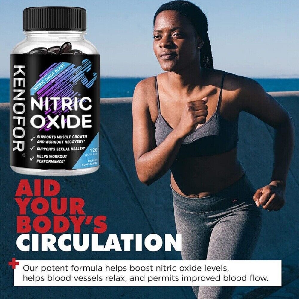 Nitric oxide Capsules 1200 mg | Regulating Vascular Tension | 120 Capsules