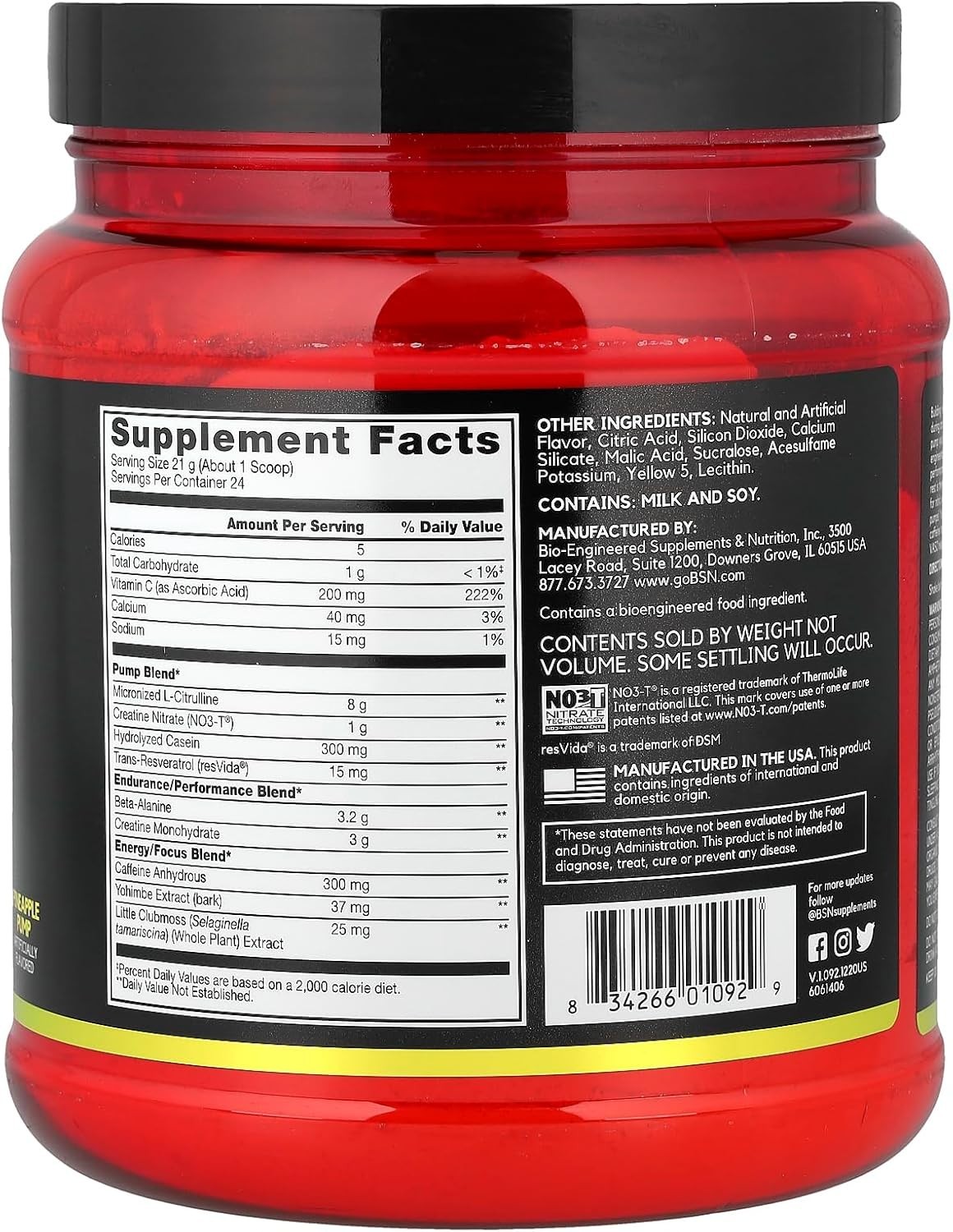 Ultimate N.O.-XPLODE Vaso Pre-Workout Powder – 8g Citrulline, 3.2g Beta-Alanine