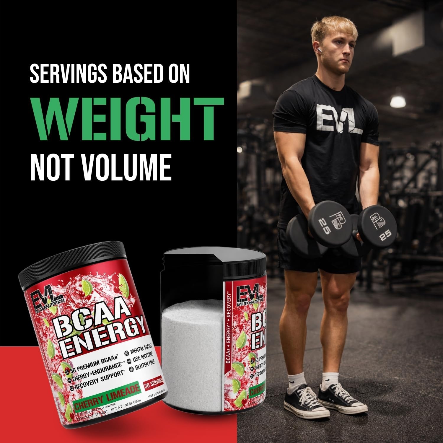BCAA Energy Amino Acids Powder – Cherry Limeade | Muscle Recovery, Endurance, Hy