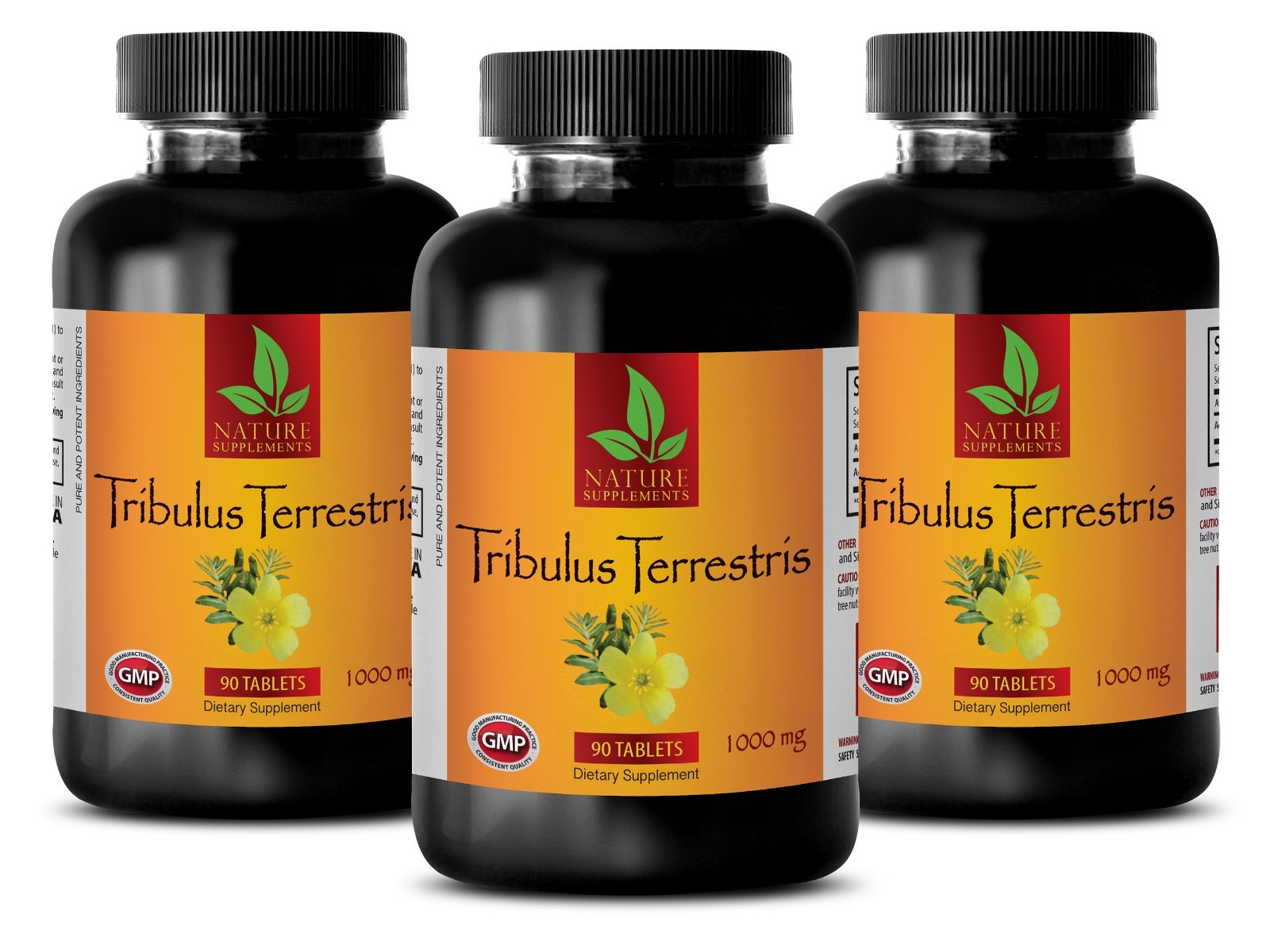 Tribulus Terrestris Extract 1000mg – Male Stamina Pills – 3 Bottles