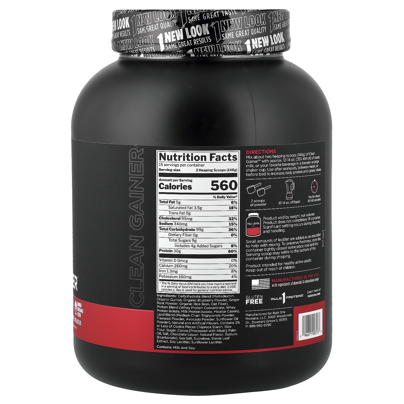 Clean Gainer™, Cookies & Cream, 4.83 lb (2.19 kg)