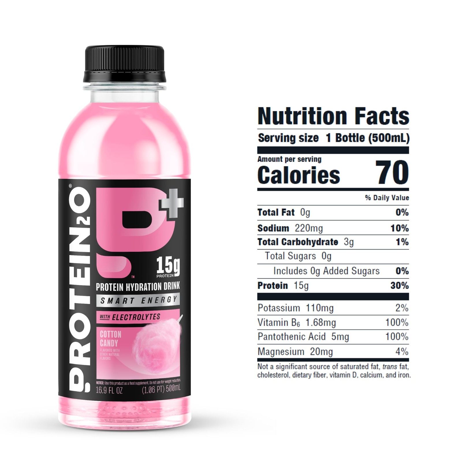 Protein2o 15g Whey Protein Isolate Hydration Drink 16.9 Fl Oz (Pack of 12)