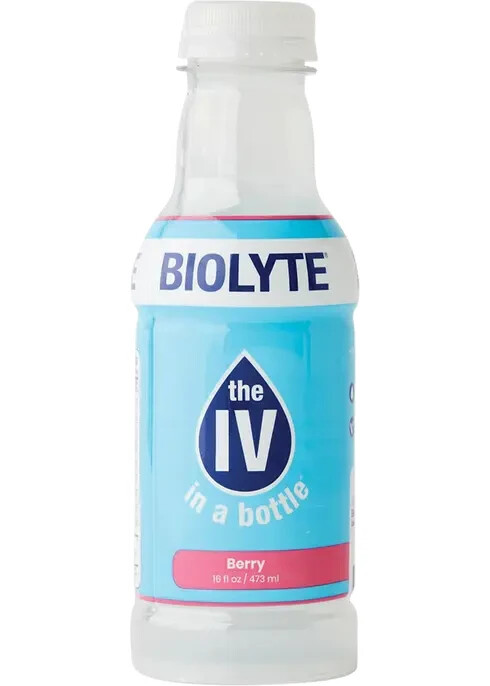 BIOLYTE Electrolyte Drink – IV in a Bottle Electrolyte Drink BERRY (PACK OF 6)