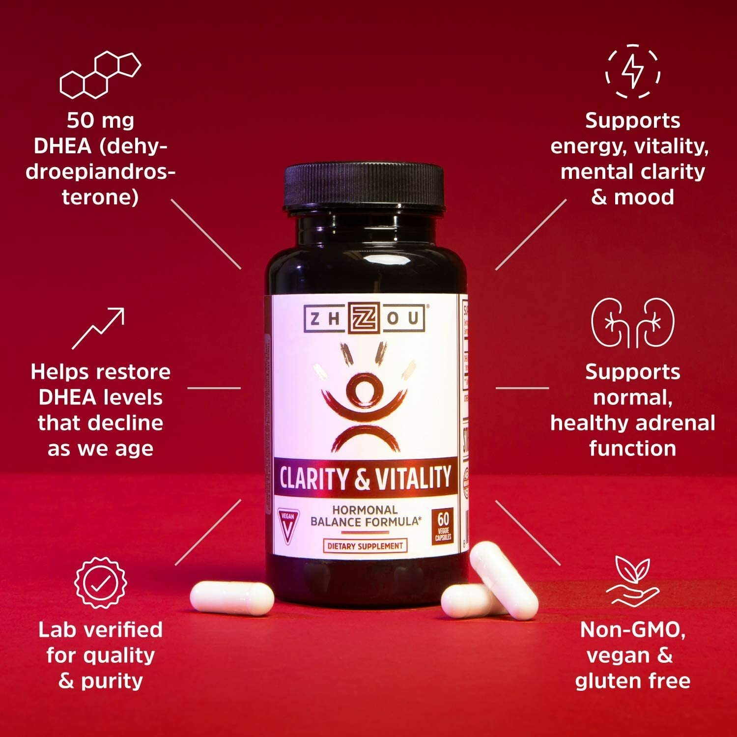 Super Hormonal Balance Formula Sex Pills 60 Veggie Capsules