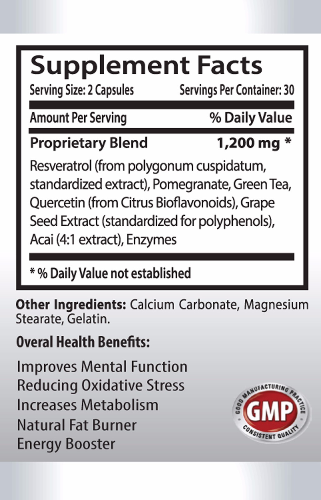 Antioxidant berry powder – RESVERATROL – GRAPE SEED EXTRACT COMBO – resveratrol