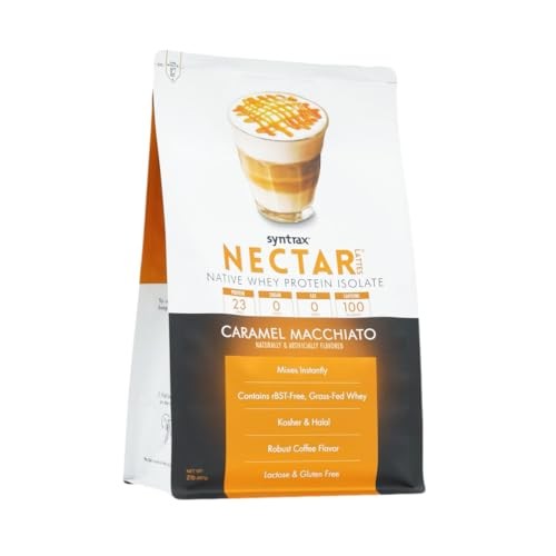 Nectar Lattes Protein Powder Coffee Flavor Grass Fed Gluten Free 2 Pound Pack
