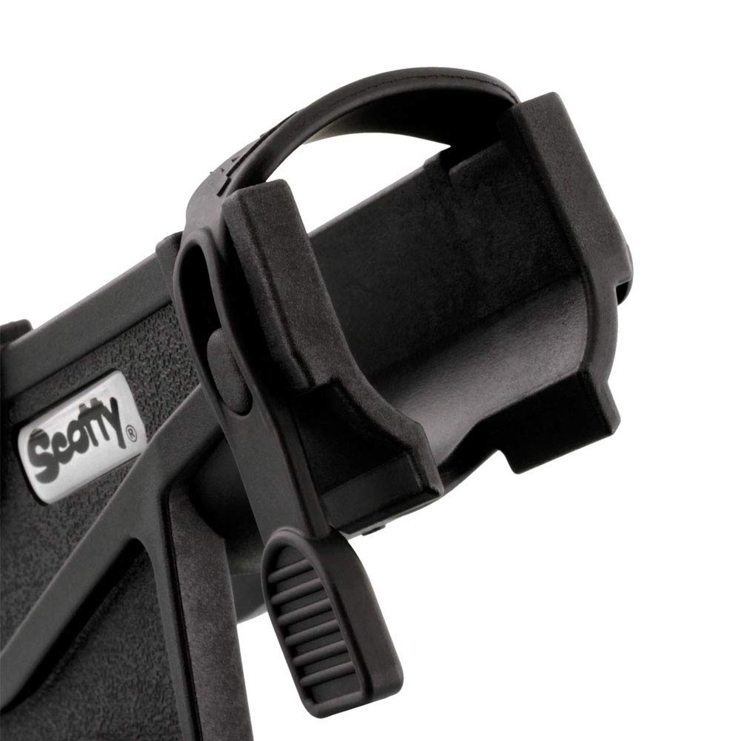 Scotty Baitcaster/Spinning Rod Holder Black with 244 Flush Deck Mount, Small …