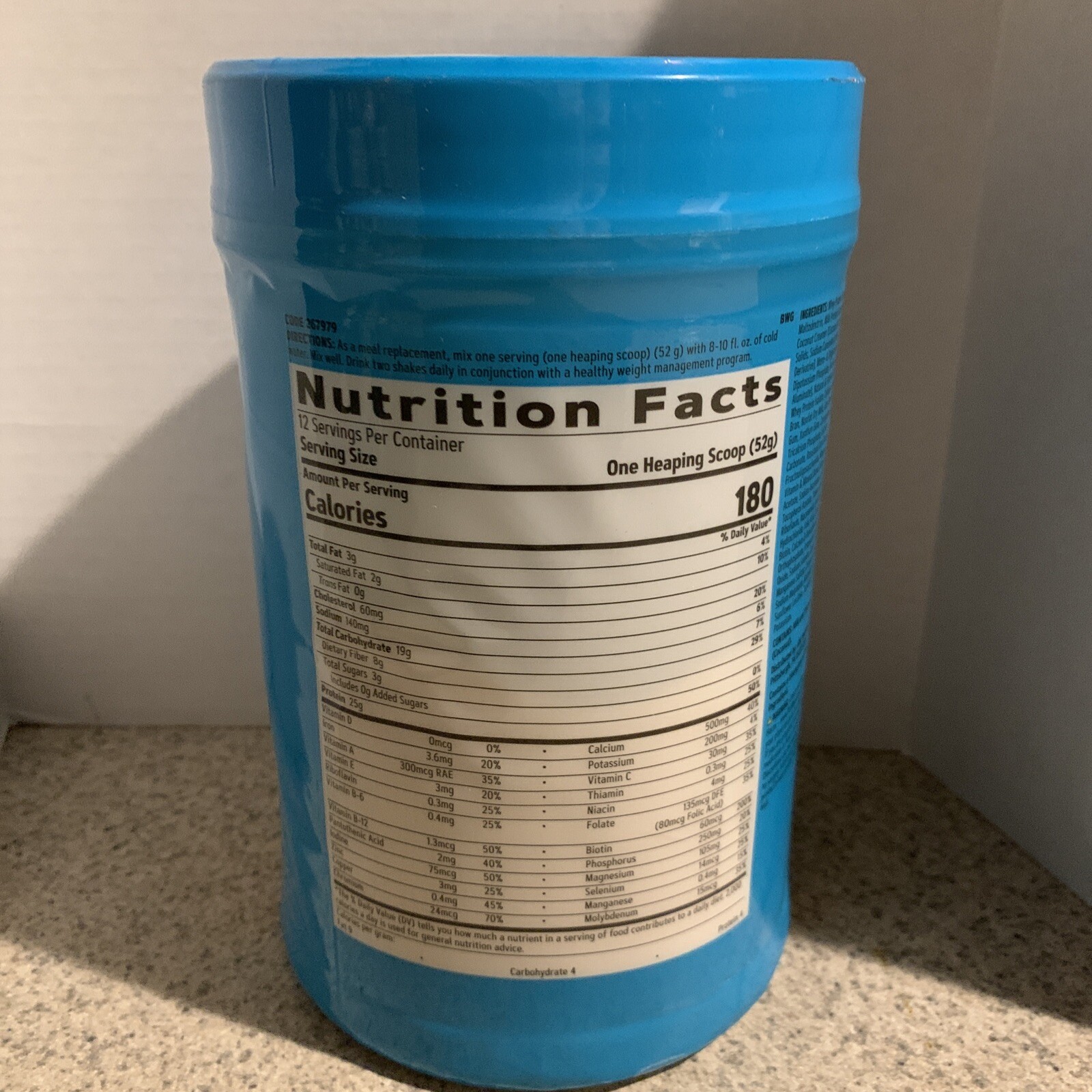 GNC Total Lean Shake 25 Burn French Vanilla 22oz