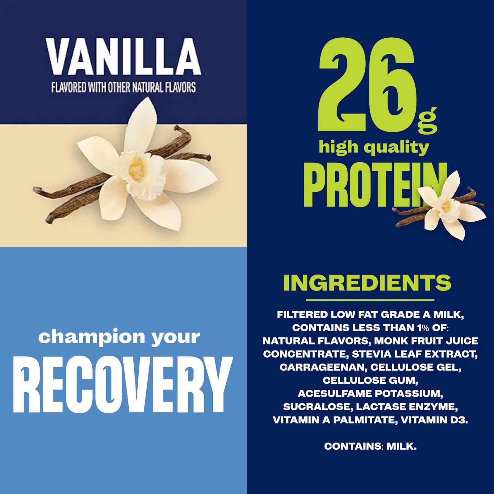 Core Power Vanilla 26g Protein Shake – 14 fl oz Bottle6-Pack