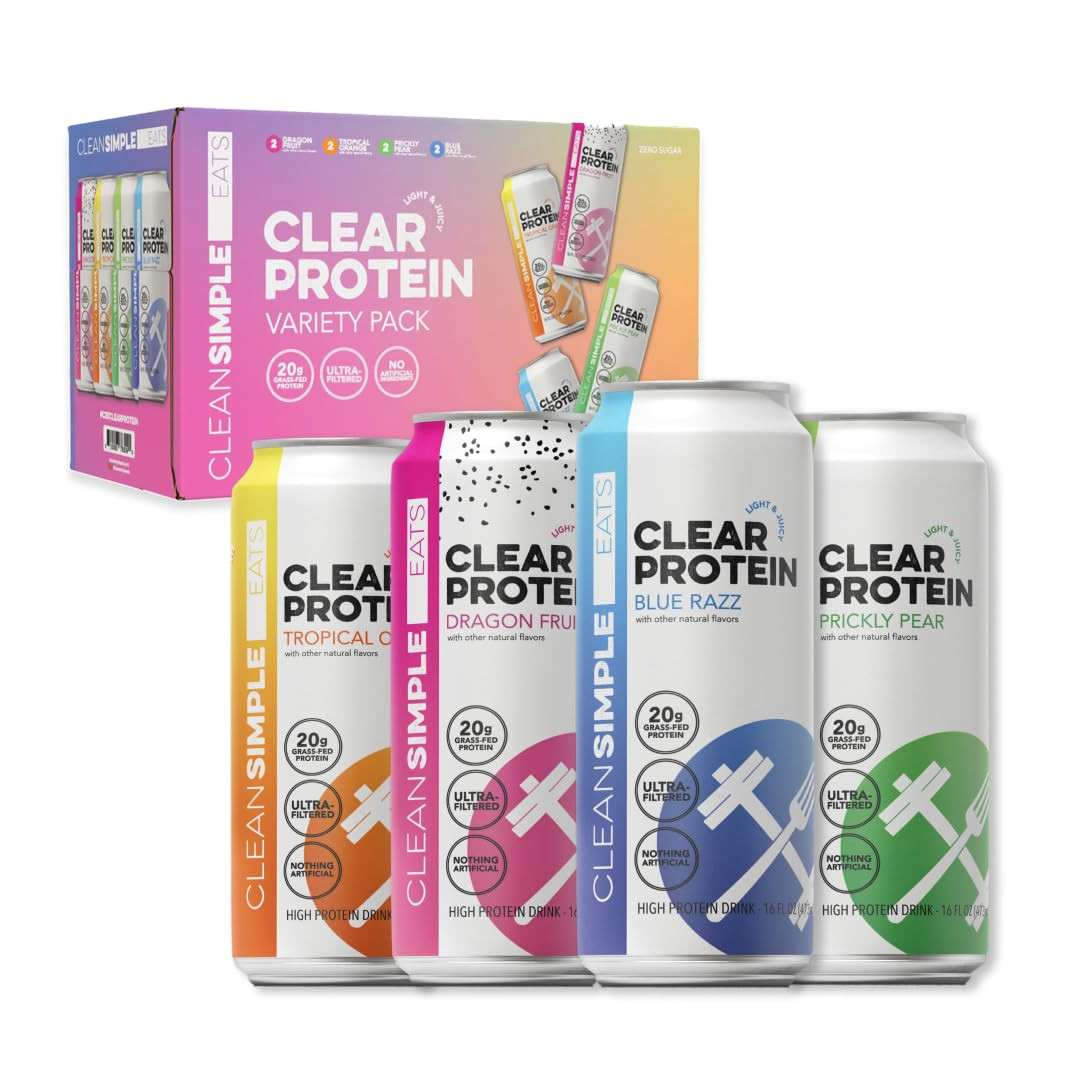 Clear Protein Water, 20G Grass Fed Whey Protein, Ultra Filtered, Light & Refresh