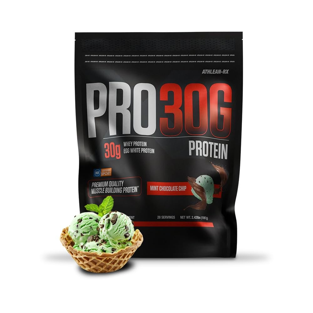 ATHLEAN-X PRO-30G, Premium Whey Protein Isolate Powder, Mint Chocolate Chip, …