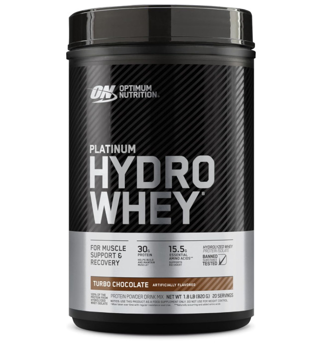 Optimum Nutrition Platinum Hydrowhey Protein Powder, Turbo Chocolate, 1.8 lb